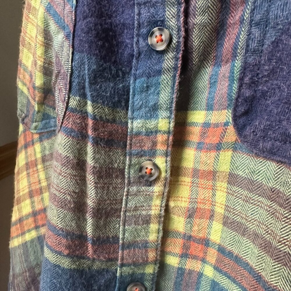BDG Urban Outfitters Long Sleeve Button Down, Plaid Flannel, Womens M - Picture 3 of 10